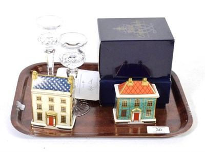 Lot 30 - A Royal Crown Derby 'Mulberry Hall Georgian Dolls House' with certificate 871/1000, boxed; together