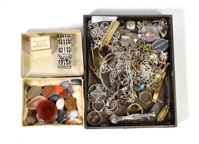 Lot 81 - A collection of mainly silver jewellery and a small quantity of 9 carat gold jewellery and...