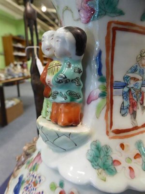 Lot 119 - A Chinese Canton famille rose vase