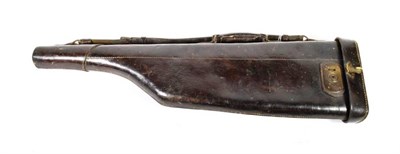 Lot 208 - A leather leg of mutton gun case