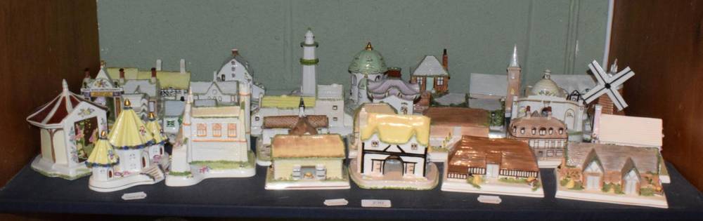 Lot 230 - A shelf of Coalport Cottage models