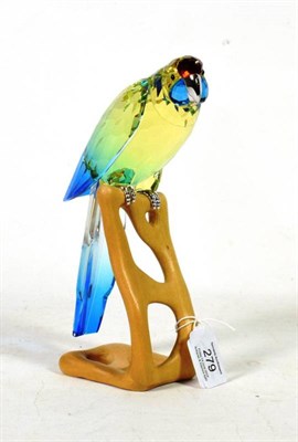 Lot 279 - A Swarovski Crystal Green Rosella, 901601 in Jonquil, original fitted box