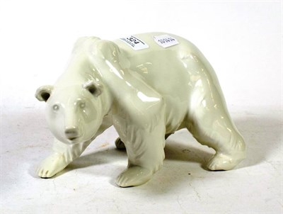 Lot 324 - A mid 20th century German porcelain polar bear