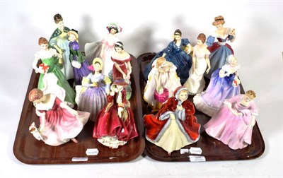 Lot 326 - Fifteen various Royal Doulton ladies