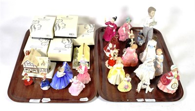 Lot 331 - A collection of eleven Royal Doulton figures, various models; together with seven boxed...