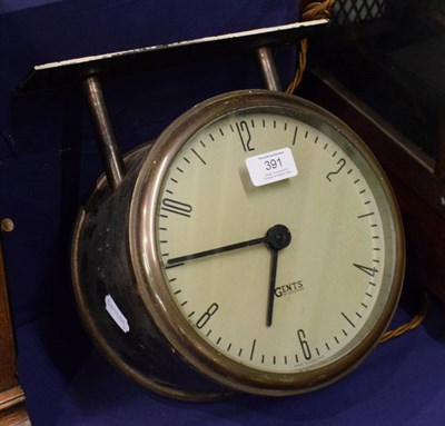 Lot 391 - Gents of Leicester Electric department store clock