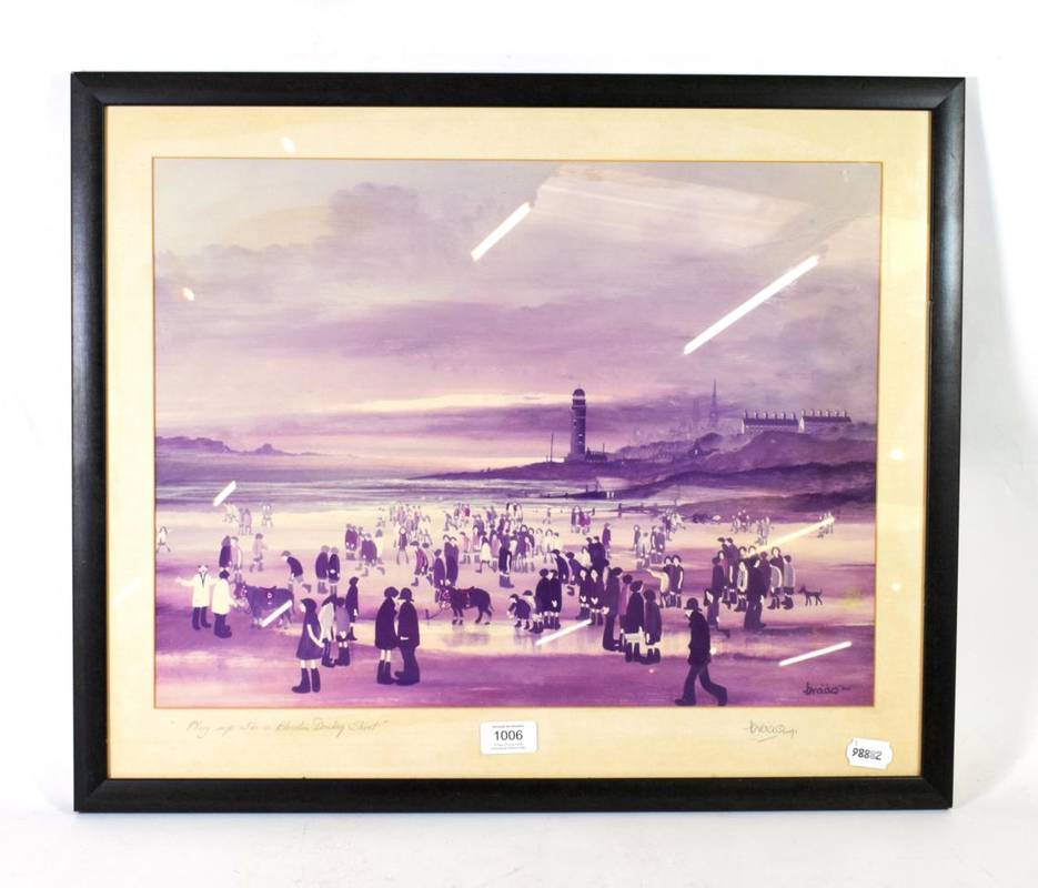 Lot 1006 - After Brian Shields 'Braaq' FBA (1951-1997) ''Play up I'm a Bleedin Donkey Short'', signed and...