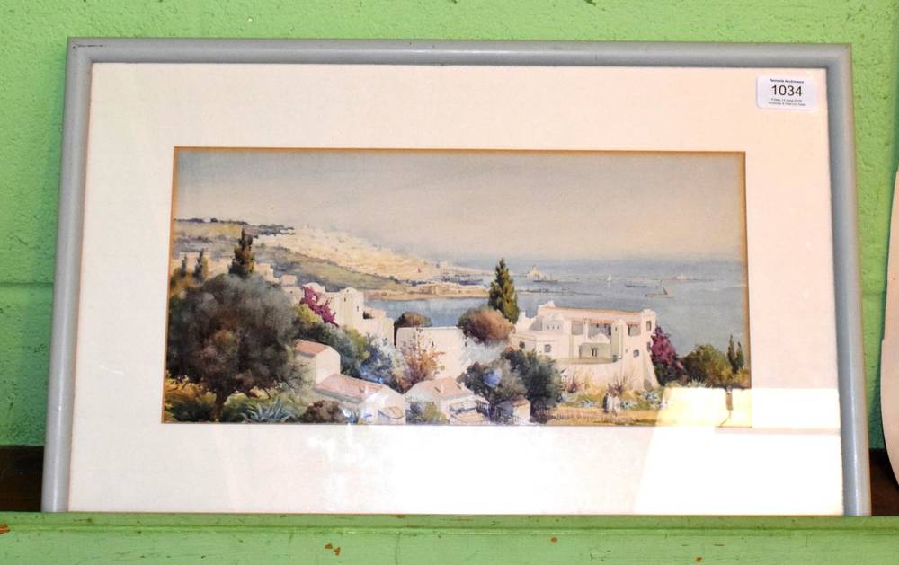 Lot 1034 - Hely Augustus Morton-Smith (1862-1941) Mediterranean scene, signed and dated 1896, watercolour,...