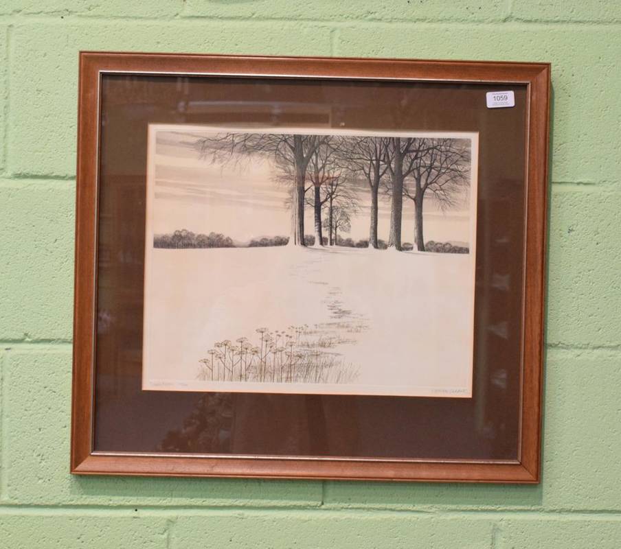 Lot 1059 - Kathleen Caddick (20th century) ''Snow Moon'', signed and numbered 46/200, limited edition print