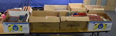 Lot 1125 - Nine boxes of books of military and aviation interest, along with a number on weapon design and...