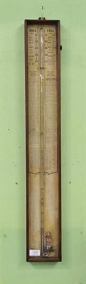 Lot 1202 - A mahogany cased Admiral Fitzroy barometer