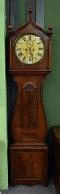 Lot 1204 - ~ A Scottish mahogany eight day longcase clock, circular painted dial signed D Craig, Perth,...