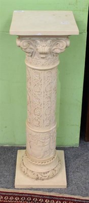 Lot 1205 - Composition classical style columnar pedestal