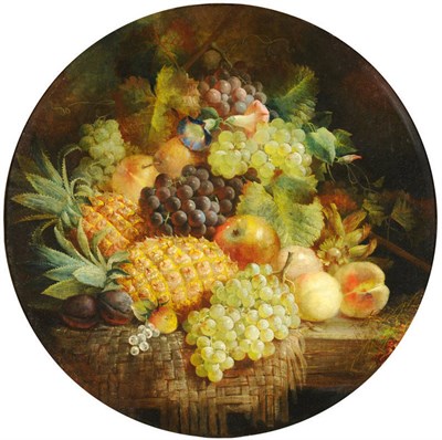 Lot 947 - William E D Stuart (fl.1846-1858) Still Life of Fruit and Flowers Signed and dated 1850, oil on...