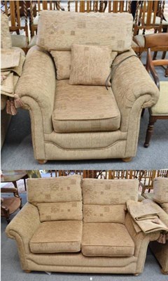 Lot 1259 - Modern two seater sofa and matching armchair