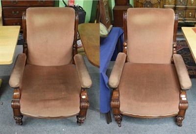 Lot 1310 - Two Victorian armchairs