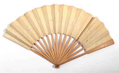 Lot 2019 - Figaro: A French Revolutionary Period Fan, entitled ''Reconnaissance de Figaro'' a hand...
