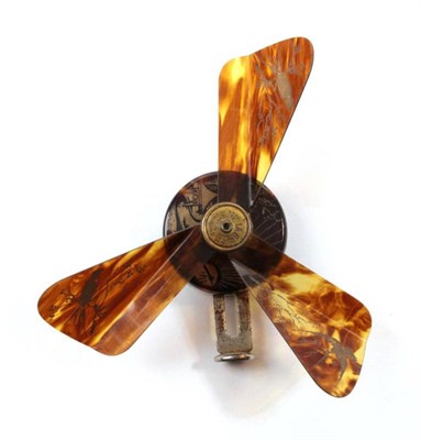 Lot 2054 - A Rotary Fan: Patented in 1913, a mechanical hand fan invented by Simon Dick, a Parisian...
