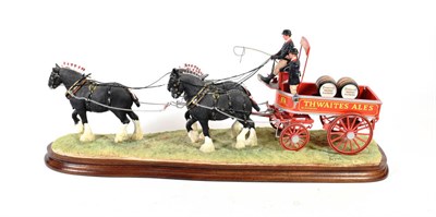 Lot 90 - Border Fine Arts 'The Unicorn', model No. B1203 by Ray Ayres, limited edition 80/350, on wood base
