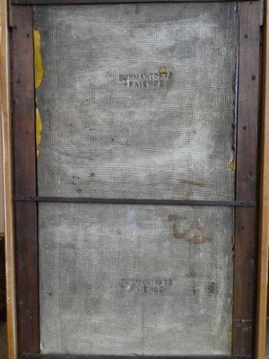 Lot 501 - A Large Burmantofts Faience Pottery Architectural Rectangular Tile Plaque, designed by Pierre...