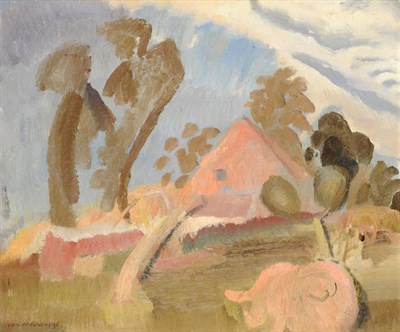 Lot 976 - Sydney Ivon Hitchens LG (1893-1979) "Farm Landscape" Signed and dated 1931, extensively...