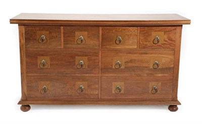 Lot 647 - A Barker & Stonehouse Flagstone Eight Drawer Wide Chest, 144cm by 50cm by 80cm