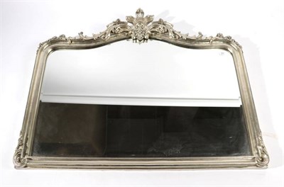 Lot 697 - Laura Ashley: A Patricia Champagne Overmantel Mirror, modern, the bevelled glass plate and...