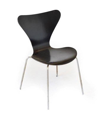 Lot 749 - Fritz Hansen: A Danish 0463 Laminated Wood Kilo Chair, with shaped back support and circular dished