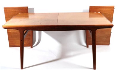 Lot 750 - A 1970's MK Teak Extending Dining Table, with an additional leaf, 208cm extended by 84cm by 73cm