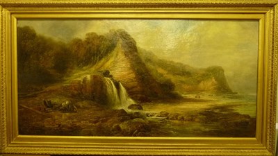 Lot 999 - Frederick William Booty (1840-1924) "Wykeham Falls" Signed and dated 1900, oil on canvas, 46cm...