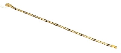 Lot 54 - An 18 carat gold fancy link bracelet, length 19cm