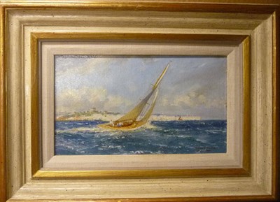 Lot 1012 - Frank Henry Algernon Mason RI, RBA (1876-1965) "Off Dover" Signed, inscribed verso, oil on...