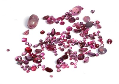 Lot 118 - A quantity of loose rubies, totalling 25.66 carat approximately and a selection of cabochon and...