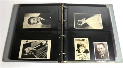 Lot 148 - An album of Hollywood Greats photographs, some signed