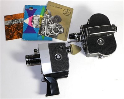 Lot 153 - Bolex H8 Cine Camera with Dallmeyer f1.9 lens and a Kernyar 13mm and instruction book together with
