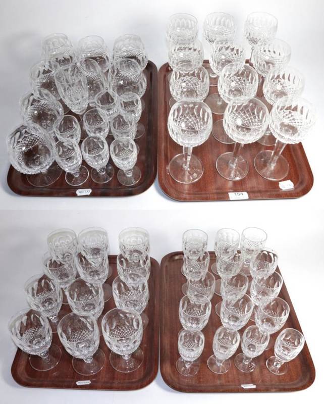 Lot 154 - A part suite of Waterford drinking glasses (on four trays)