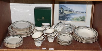 Lot 284 - A Minton Grasmere pattern dinner and tea service; a signed reproduction print after Ashley Jackson