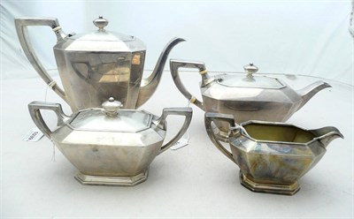 Lot 1039 - An American Silver Four Piece Tea and Coffee Set, Gorham Manufacturing Co, Rhode Island, circa...