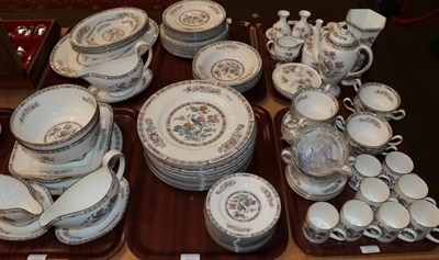 Lot 342 - An extensive Wedgwood ''Kutani Crane'' dinner service including dinner plates; soup bowls;...