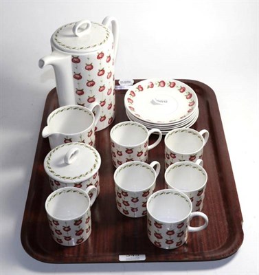 Lot 343 - A Susie Cooper ''Apple Gay'' tea set