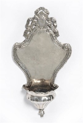 Lot 1044 - An Italian Silver Water Stoup, maker's mark RP, Venice, circa 1750-1800, the fluted baluster...