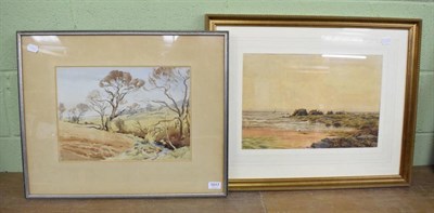 Lot 1017 - Bernard Eyre Walker (20th century), Rural landscape, signed and dated 1945, watercolour;...