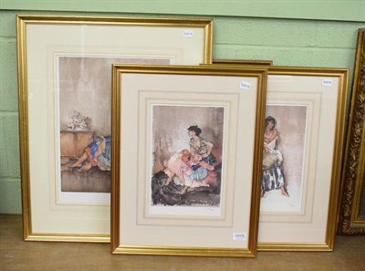 Lot 1018 - After William Russell-Flint, five limited edition prints, blind stamped (5)