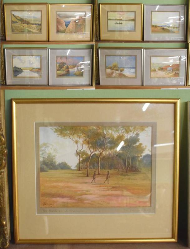 Lot 1040 - Leo Francois (1870-1958), ''Spring Time Near Durban'', signed watercolour; together with eight...