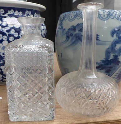 Lot 1160 - Early 19th century and later decanters of various shapes and sizes, some lacking stoppers (two...