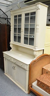 Lot 1182 - A Victorian white painted dresser