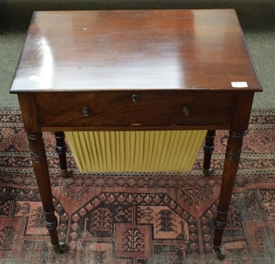 Lot 1288 - A mid -19th century mahogany work table