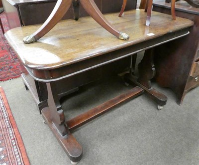 Lot 1331 - Victorian oak library table