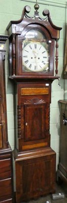 Lot 1381 - A Victorian mahogany eight-day longcase clock, with painted arch dial Ness, Kirby Moorside