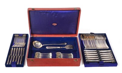 Lot 155 - A Service of French Silver Flatware, Charles Merité, Paris, 1st standard, circa 1890, the...
